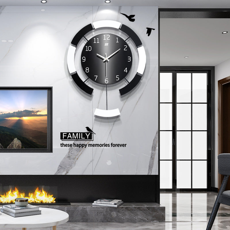 Minimalist Creative Wooden Wall Clock - Quartz Decor