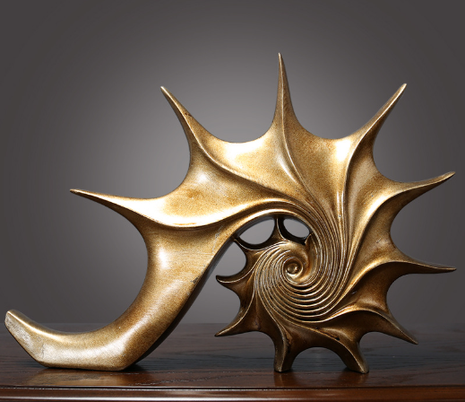 Abstract European Style Seashell Decor Sculpture