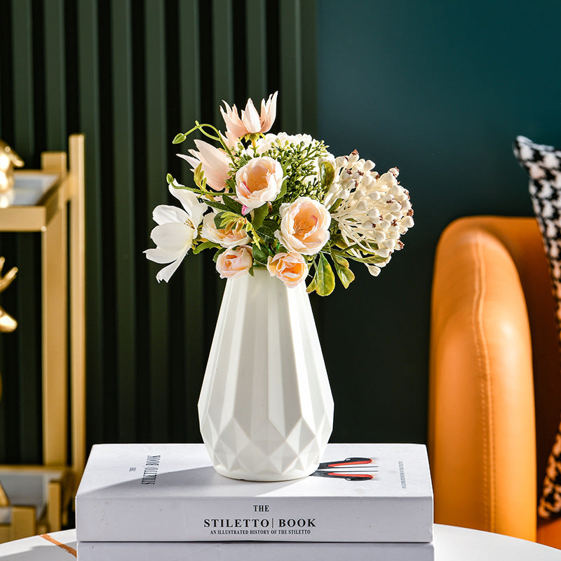 Nordic Style Plastic Vase for Flowers - Small Size