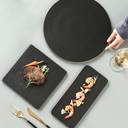 Nordic Rectangular and Round Serving Tray Set