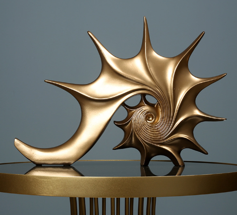 Abstract European Style Seashell Decor Sculpture