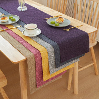 Thickened Linen Table Runner