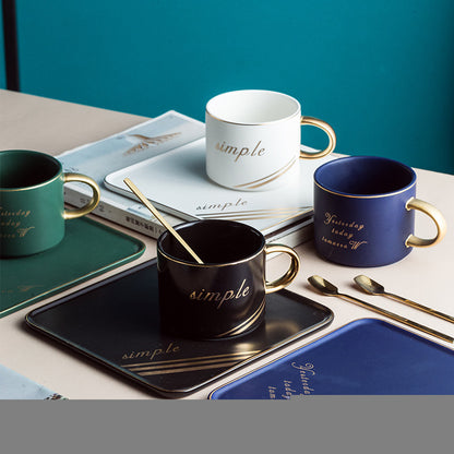 Nordic Style Creative Ceramic Coffee Cup Set