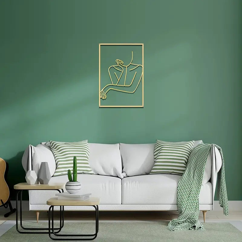 Modern Metal Line Art Wall Decor