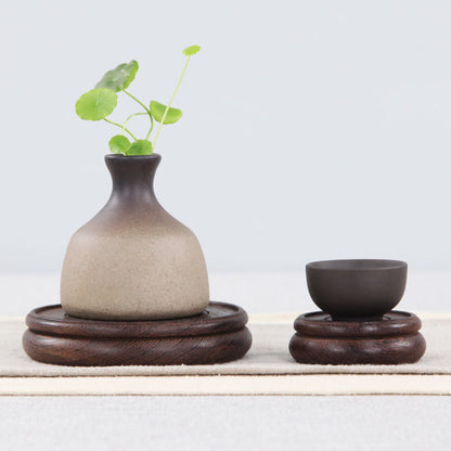 Rosewood Base for Teapot, Vase, and Sculpture Display