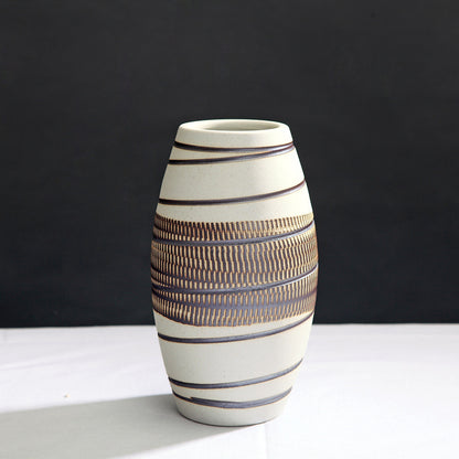 Minimalist Vintage Jingdezhen Ceramic Vase Set (3 pcs)