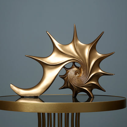 Abstract European Style Seashell Decor Sculpture