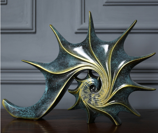 Abstract European Style Seashell Decor Sculpture