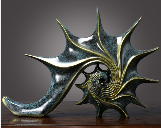 Abstract European Style Seashell Decor Sculpture