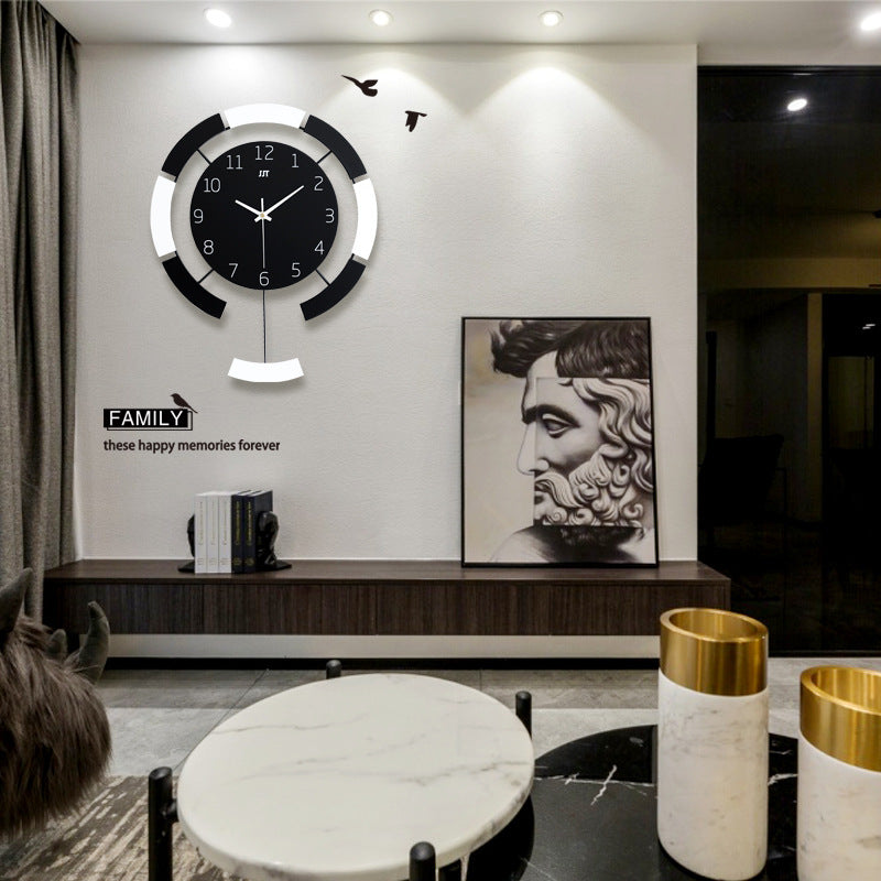 Minimalist Creative Wooden Wall Clock - Quartz Decor