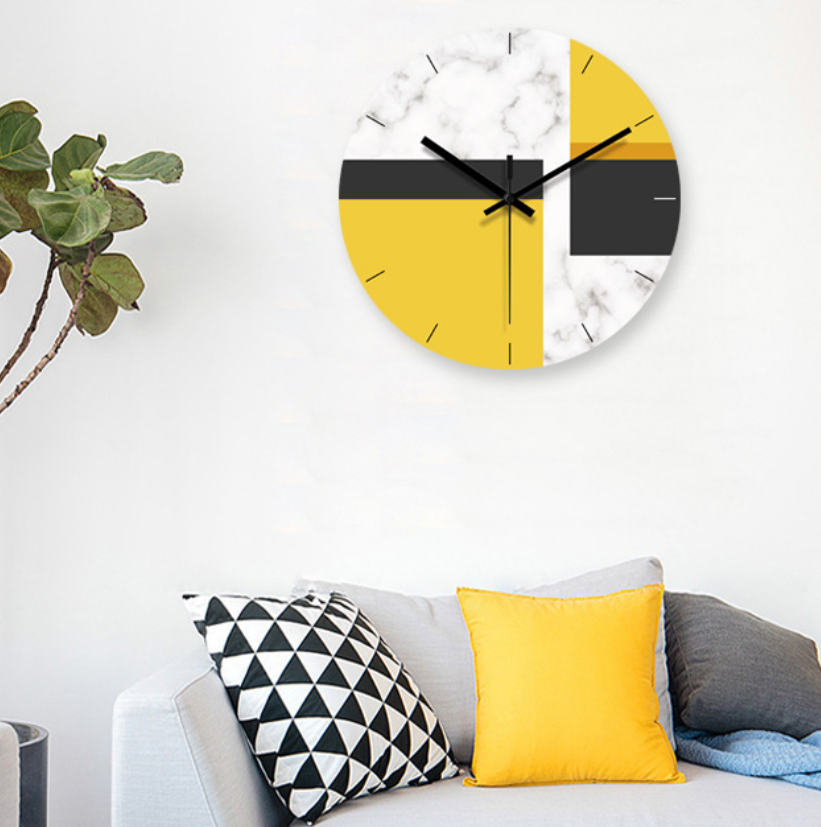 Silent Quartz Wall Clock for Living Room and Bedroom