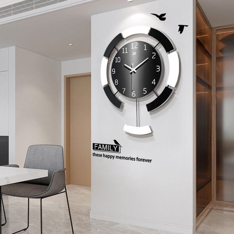 Minimalist Creative Wooden Wall Clock - Quartz Decor