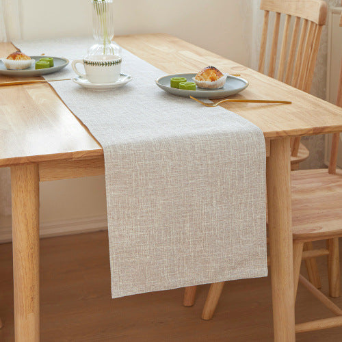 Thickened Linen Table Runner