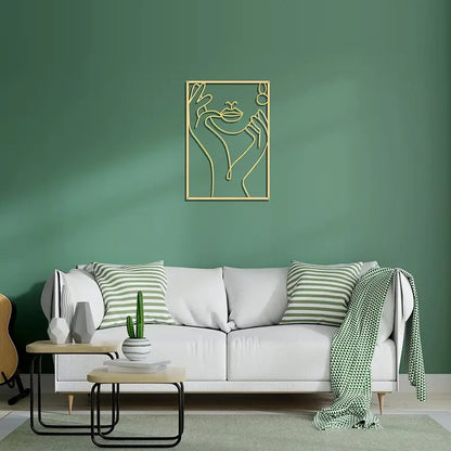 Modern Metal Line Art Wall Decor