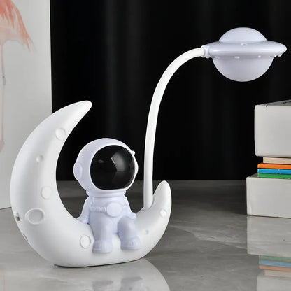 Astronaut sitting on moon (White)