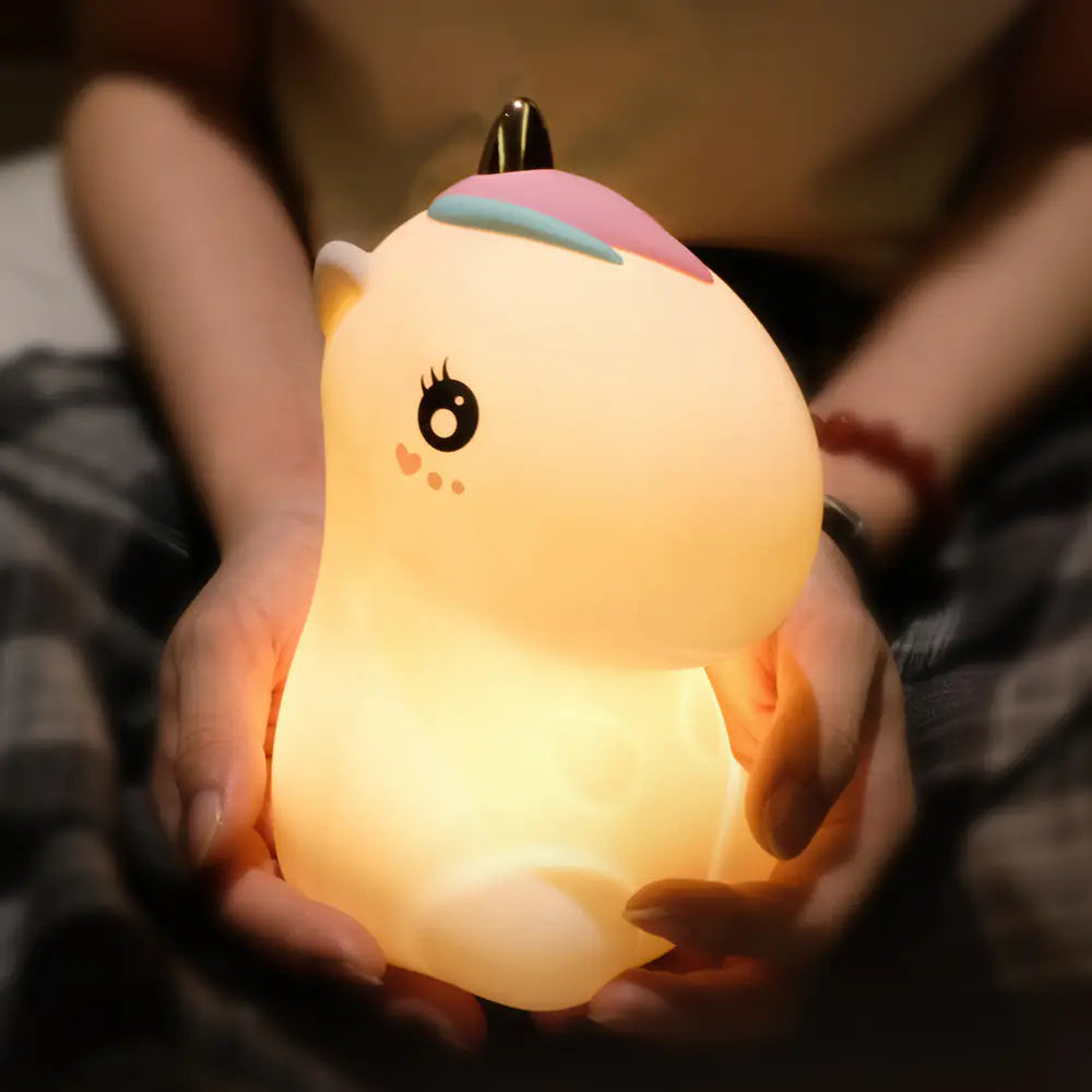 Display on size of the unicorn night light
