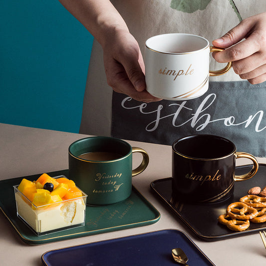 Nordic Style Creative Ceramic Coffee Cup Set
