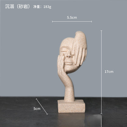 Abstract Character Statue - Nordic Luxury Desktop Decor