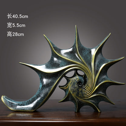 Abstract European Style Seashell Decor Sculpture