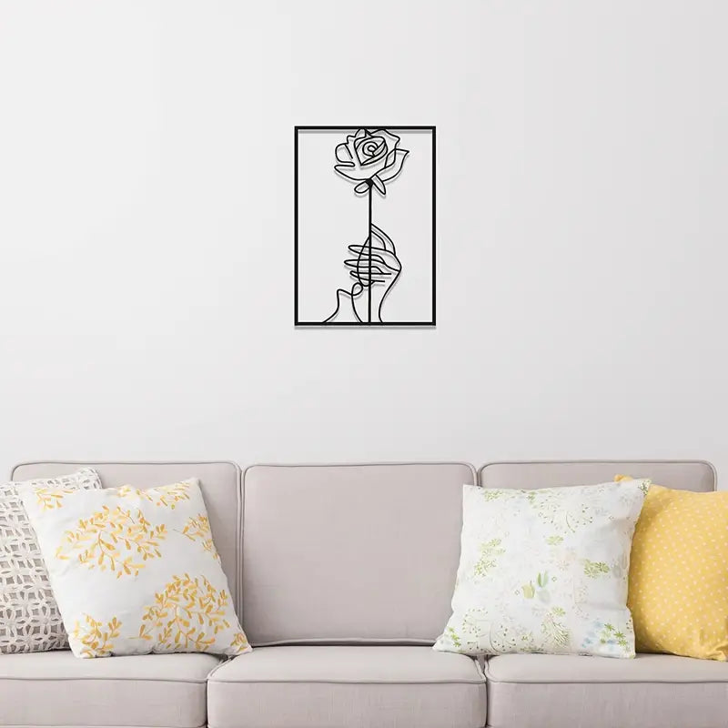 Modern Metal Line Art Wall Decor