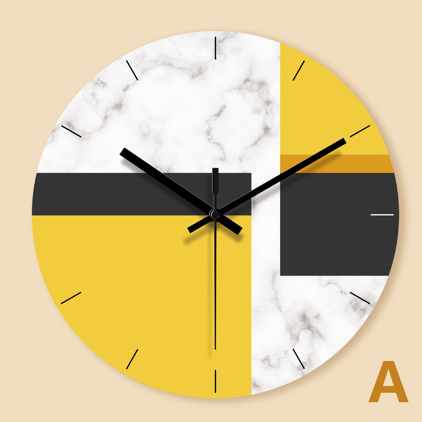 Silent Quartz Wall Clock for Living Room and Bedroom