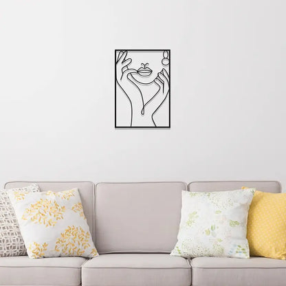 Modern Metal Line Art Wall Decor