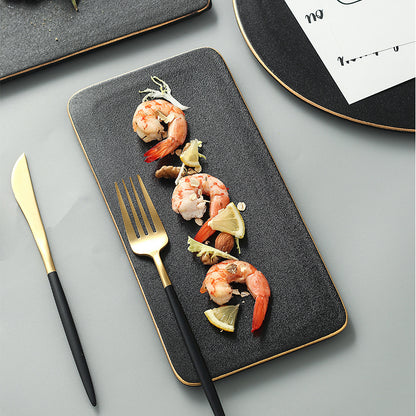 Nordic Rectangular and Round Serving Tray Set