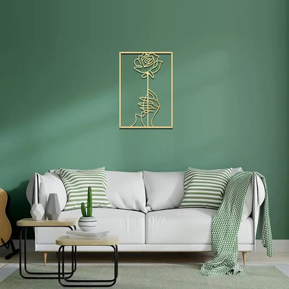 Modern Metal Line Art Wall Decor