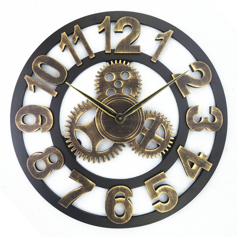 Industrial Gear Wall Clock - Creative Design